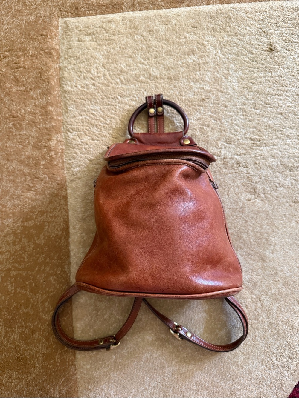 vintage Ghurka No. 138 Ashley backpack brown leather Marley Hodgson